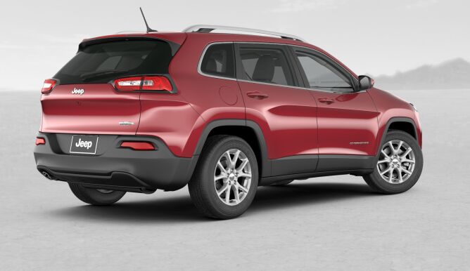 2017 Jeep Cherokee Latitude FWD Red Rear Exterior